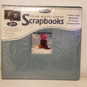 Scrapbooks 2pk BNIP Deluxe Bonded Leather 12x12 Albums